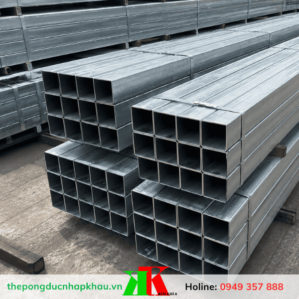 thép hộp vuông 100x100, giá tốt - Kim Khí 8