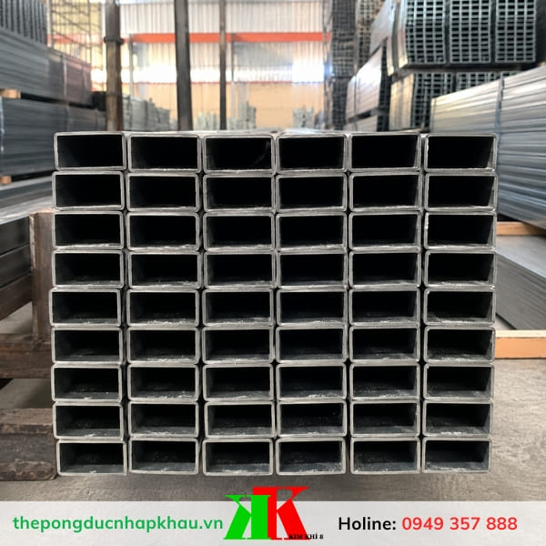 Thép hộp vuông 40x60 mạ kẽm - Kim Khí 8