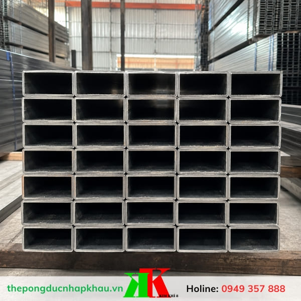 Thép hộp chữ nhật 60x120 mạ kẽm - Kim Khí 8