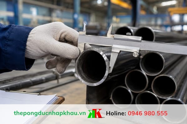 Kiểm tra đường kính và độ dày ống thép đúc dùng cho PCCC