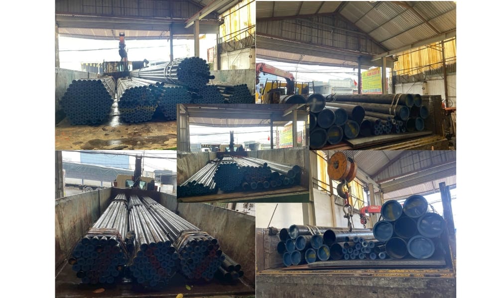 Giao ống thép đúc chịu áp lực cao đến công trình